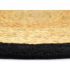 Prostírání 6 ks přírodní a 38 cm juta a bavlna [133857] (Barva Černá)