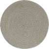 Prostírání 4 ks 38 cm kulaté bavlna [133848] (Barva Šedá)
