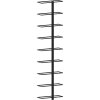 Nástěnný stojan na víno na 9 lahví železný [340900] (Barva Bílá)