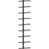 Nástěnný stojan na víno na 9 lahví železný [340900] (Barva Bílá)