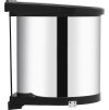 Vestavný odpadkový koš plast 12 l [51172] (Barva Černo-stříbrný)