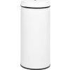 Odpadkový koš s automatickým senzorem 80l uhlíková ocel [322697] (Barva Stříbrná)