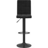 Barová židle samet [335749] (Barva Černá)