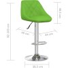 Barové stoličky 2 ks umělá kůže [335188] (Barva Zelená)