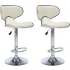 Barové stoličky 2 ks umělá kůže [323647] (Barva Krémová)