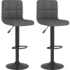 Barové židle 2 ks textil [334288] (Barva Černá)