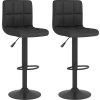 Barové židle 2 ks textil [334288] (Barva Černá)