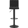 Barové stoličky 2 ks samet [333728] (Barva Černá)