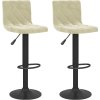 Barové stoličky 2 ks samet [333728] (Barva Černá)