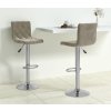 Barové židle 2 ks samet [333687] (Barva Světle šedá)