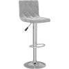 Barové židle 2 ks samet [333687] (Barva Světle šedá)