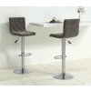 Barové židle 2 ks samet [333687] (Barva Světle šedá)