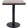 Bistro stolek tmavě hnědý 60 x 60 cm MDF [286430] (Barva světle hnědá a černá)
