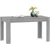 Jídelní stůl 140 x 74,5 x 76 cm kompozitní dřevo [804204] (Barva Šedá)