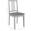 5dílný jídelní set MDF [276403] (Barva Bílá)