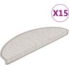 Samolepicí nášlapy na schody vzhled 15 ks 65x21x4cm [326870] (Barva Platina)