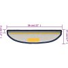 Kobercové nášlapy na schody 15 ks 56 x 17 x 3 cm [133883] (Barva Modrá)