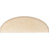Schodové rohože 15 ks 65 x 21 x 4 cm , půlkulaté, velké [133904] (Barva Krémová)