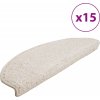 Schodové rohože 15 ks 65 x 21 x 4 cm , půlkulaté, velké [133904] (Barva Krémová)