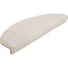 Schodové rohože 15 ks 65 x 21 x 4 cm , půlkulaté, velké [133904] (Barva Krémová)