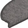 Schodové rohože 15 ks 65 x 21 x 4 cm , půlkulaté, velké [326902] (Barva Tmavě béžová)