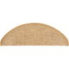 Schodové rohože 15 ks 65 x 21 x 4 cm , půlkulaté, velké [326902] (Barva Tmavě béžová)
