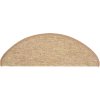 Schodové rohože 15 ks 65 x 21 x 4 cm , půlkulaté, velké [326902] (Barva Tmavě béžová)