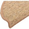 Schodové rohože 15 ks 65 x 21 x 4 cm , půlkulaté, velké [326902] (Barva Tmavě béžová)