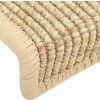 Schodové rohože 15 ks 65 x 21 x 4 cm , půlkulaté, velké [326902] (Barva Tmavě béžová)