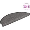 Schodové rohože 15 ks 65 x 21 x 4 cm , půlkulaté, velké [326902] (Barva Tmavě béžová)