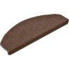 Schodové rohože 15 ks 65 x 24 x 4 cm půlkulaté velké [322373] (Barva Vínová)