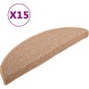 Kobercové nášlapy na schody 15 ks 56 x 17 x 3 cm [149848] (Barva Modrá)