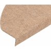 Samolepicí nášlapy na schody 10 ks 65x22,5x3,5 cm [355251] (Barva Béžová)