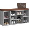 Lavice na boty 10 přihrádek [242555] (Barva Hnědá)