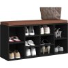 Lavice na boty 10 přihrádek [242555] (Barva Hnědá)