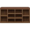 Lavice na boty 10 přihrádek [242555] (Barva Hnědá)