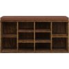 Lavice na boty 10 přihrádek [242555] (Barva Hnědá)