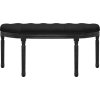Lavice 110,5 x 45 x 49 cm samet [344421] (Barva Černá)
