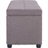 Lavice s úložným prostorem 116 cm polyester [281326] (Barva Taupe)
