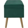 Lavice s úložným prostorem 80 cm samet [329929] (Barva Zelená)