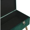 Lavice s úložným prostorem 80 cm samet [329929] (Barva Zelená)