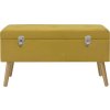 Lavice s úložným prostorem 80 cm samet [329929] (Barva Zelená)