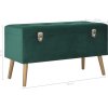 Lavice s úložným prostorem 80 cm samet [329929] (Barva Zelená)