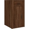 Skříňka k psacímu stolu 40x49x75cm kompozitní dřevo [816799] (Barva Hnědý dub)