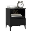 Noční stolek 40 x 35 x 50 cm [821812] (Barva Černá)