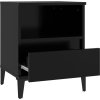 Noční stolek 40 x 35 x 50 cm [821812] (Barva Černá)