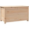 Úložný box 80 x 40 x 45,5 cm masivní borové dřevo [823538] (Barva Černá)