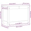 Úložný box 60x32x45,5 cm masivní borové dřevo [823546] (Barva Šedá)