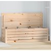 Úložný box 109x36,5x33 cm masivní borové dřevo [823628] (Barva Černá)