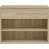 Lavice s botníkem 60 x 30 x 45 cm dřevotříska [808741] (Barva dub sonoma)